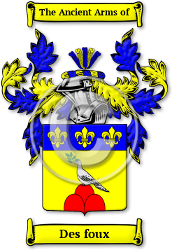 Des foux Family Crest Download (JPG) Legacy Series - 600 DPI